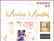 Tablet Screenshot of monicamurphyauthor.com